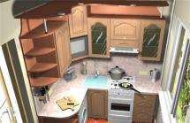 Дизайн интерьера малогабаритной кухни: фото примеры компактной кухни Интерьер малогабаритной кухни красного цвета